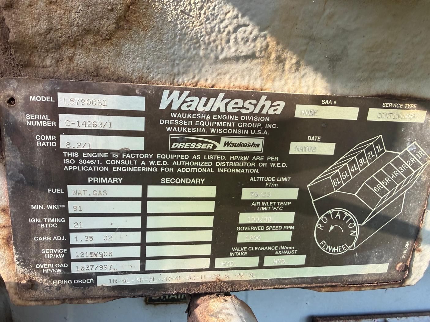 Waukesha L5790GSI - 4